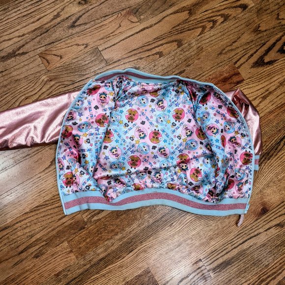 LOL SURPRISE DOLLS REVERSIBLE BOMBER JACKET - Used Like New Size 6 - Picture 6 of 7